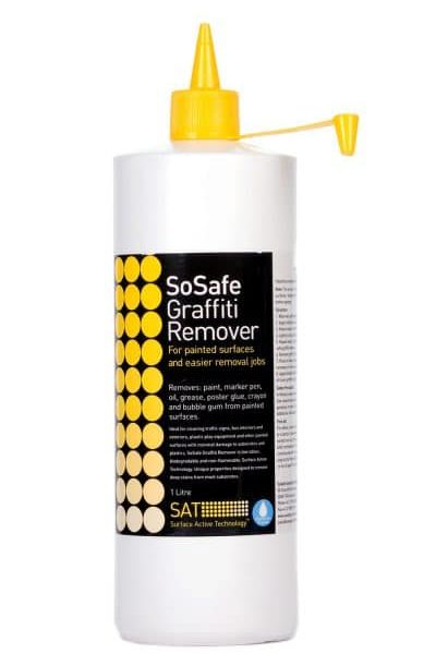 So safe yellow grafitti remover painted and sensitive surfaces 1l acsosabr | ac cleaning supplies