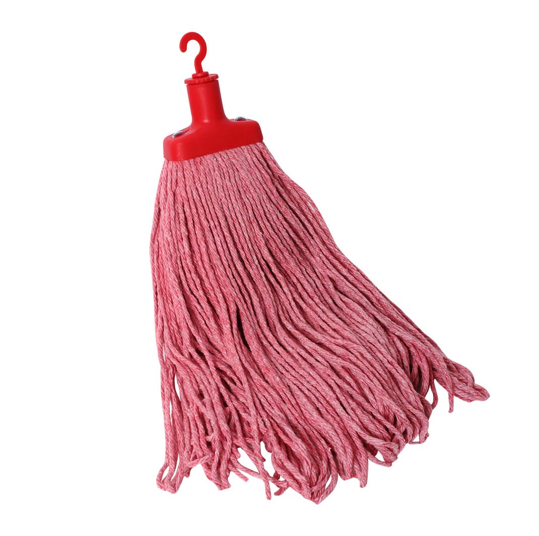 Sabco cotton mop head 400g red sabc-2124 | ac cleaning supplies